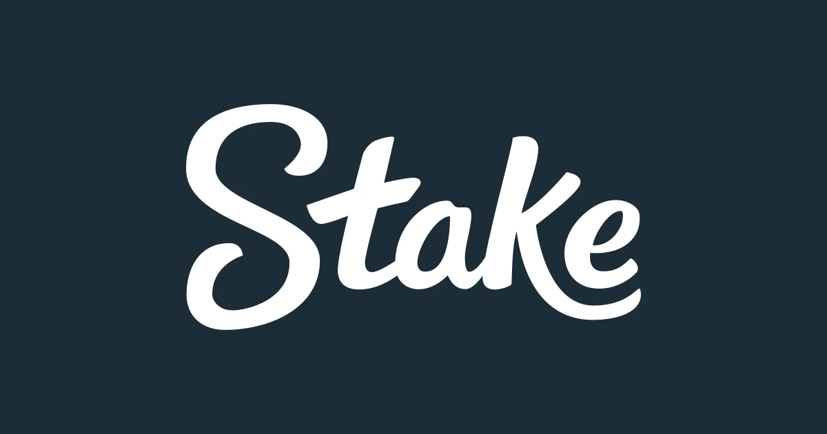 Stakes vita logotyp mot en lime-grön bakgrund.